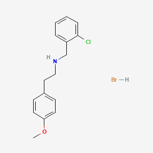 molecular formula C16H19BrClNO B6352117 N-(2-Chlorobenzyl)-2-(4-methoxyphenyl)ethanamine hydrobromide;  95% CAS No. 1609403-96-4