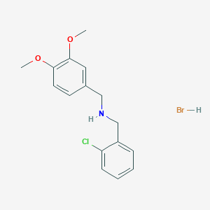 molecular formula C16H19BrClNO2 B6352119 (2-Chlorobenzyl)(3,4-dimethoxybenzyl)amine hydrobromide;  95% CAS No. 1609403-48-6