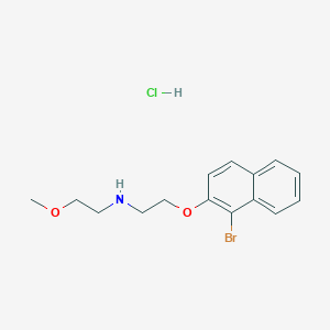 {2-[(1-Bromo-2-naphthyl)oxy]ethyl}(2-methoxyethyl)amine hydrochloride