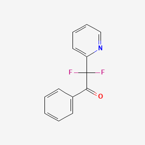 molecular formula C13H9F2NO B6352181 2,2-Difluoro-1-phenyl-2-(pyridin-2-yl)ethan-1-one CAS No. 1378261-26-7