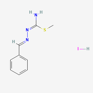 molecular formula C9H12IN3S B6352196 2,3-Diaza-1-methylthio-4-phenylbuta-1,3-dienylamine hydroiodide CAS No. 132944-54-8