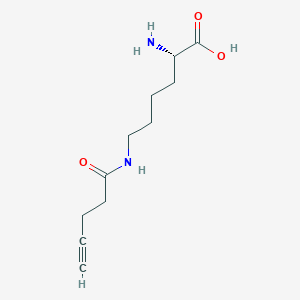 molecular formula C11H18N2O3 B6352221 H-L-Lys(Pentynoyl)-OH CAS No. 1167421-22-8