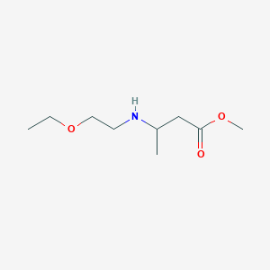 molecular formula C9H19NO3 B6352257 Methyl 3-[(2-ethoxyethyl)amino]butanoate CAS No. 1154560-01-6
