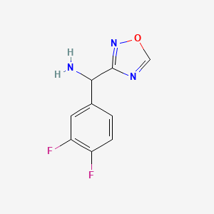 [(3,4-Difluorophenyl)(1,2,4-oxadiazol-3-yl)methyl]amine hydrochloride
