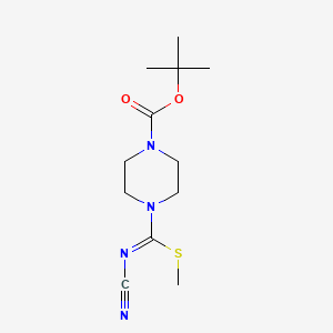 t-Butyl 4-[(Z)-(cyanoimino)(methylthio)methyl]piperazine-1-carboxylate