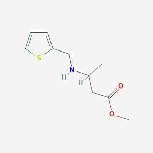 molecular formula C10H15NO2S B6352287 Methyl 3-[(thiophen-2-ylmethyl)amino]butanoate CAS No. 1155159-92-4