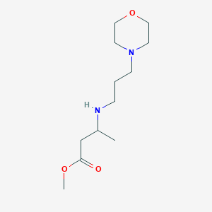 molecular formula C12H24N2O3 B6352297 Methyl 3-{[3-(morpholin-4-yl)propyl]amino}butanoate CAS No. 1155159-60-6