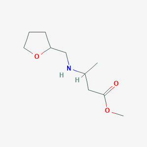 molecular formula C10H19NO3 B6352311 3-[(氧杂环-2-基甲基)氨基]丁酸甲酯 CAS No. 1155159-23-1