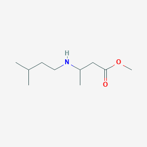 molecular formula C10H21NO2 B6352328 Methyl 3-[(3-methylbutyl)amino]butanoate CAS No. 1155160-40-9