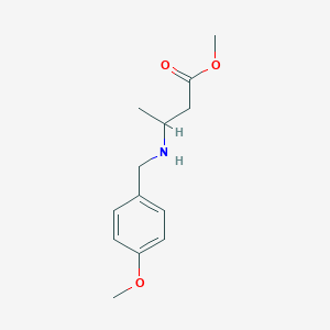 Methyl 3-{[(4-methoxyphenyl)methyl]amino}butanoate