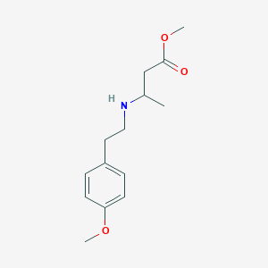 molecular formula C14H21NO3 B6352369 Methyl 3-{[2-(4-methoxyphenyl)ethyl]amino}butanoate CAS No. 1154388-10-9