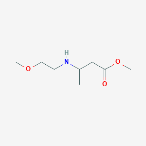molecular formula C8H17NO3 B6352377 Methyl 3-[(2-methoxyethyl)amino]butanoate CAS No. 1153454-65-9
