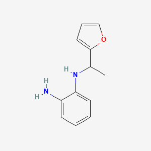 molecular formula C12H14N2O B6352399 1-N-[1-(Furan-2-yl)ethyl]benzene-1,2-diamine CAS No. 1153757-67-5