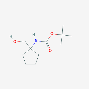 molecular formula C11H21NO3 B063524 N-Boc-1-amino-1-cyclopentanemethanol CAS No. 168540-07-6