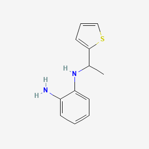 molecular formula C12H14N2S B6352403 1-N-[1-(Thiophen-2-yl)ethyl]benzene-1,2-diamine CAS No. 1153529-74-8