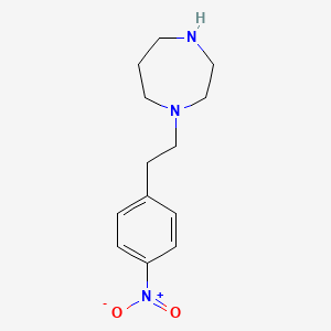 B6352428 1-[2-(4-Nitrophenyl)ethyl]-1,4-diazepane CAS No. 1153484-33-3