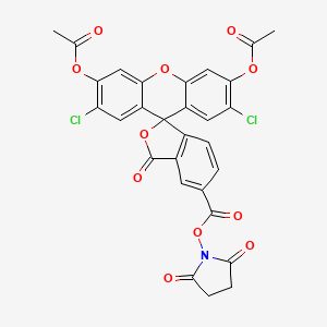 molecular formula C29H17Cl2NO11 B6352436 Carboxy-DCFDA N-succinimidyl ester, min. 96% CAS No. 147265-60-9