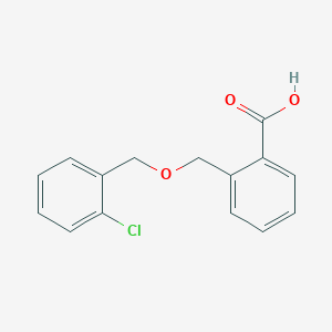 molecular formula C15H13ClO3 B6352441 2-(2-Chloro-benzyloxymethyl)-benzoic acid CAS No. 1154953-86-2