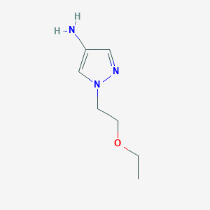 molecular formula C7H13N3O B6352451 1-(2-乙氧基乙基)-1H-吡唑-4-胺 CAS No. 1156386-84-3