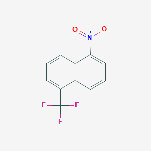 molecular formula C11H6F3NO2 B6352464 1-Nitro-5-(trifluoromethyl)naphthalene CAS No. 573-08-0
