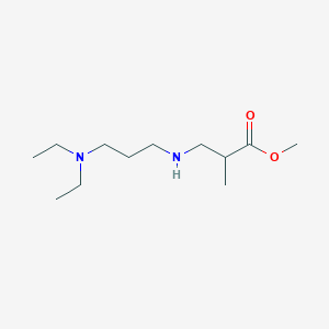 molecular formula C12H26N2O2 B6352495 Methyl 3-{[3-(diethylamino)propyl]amino}-2-methylpropanoate CAS No. 92036-92-5