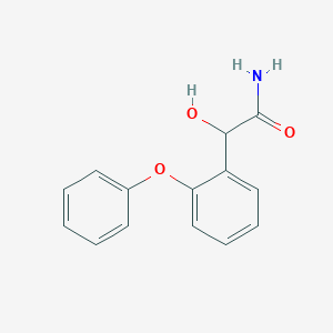 molecular formula C14H13NO3 B063525 2-Hydroxy-2-(2-phenoxyphenyl)acetamide CAS No. 173662-70-9