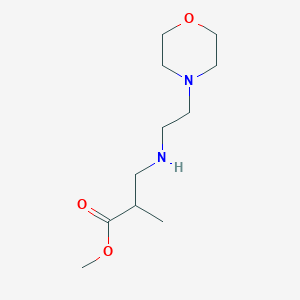 molecular formula C11H22N2O3 B6352515 Methyl 2-methyl-3-{[2-(morpholin-4-yl)ethyl]amino}propanoate CAS No. 1154286-42-6