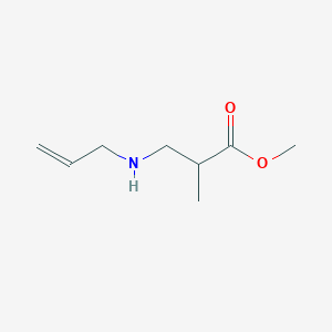 molecular formula C8H15NO2 B6352543 Methyl 2-methyl-3-[(prop-2-en-1-yl)amino]propanoate CAS No. 20785-47-1
