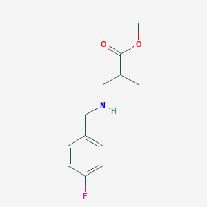 Methyl 3-{[(4-fluorophenyl)methyl]amino}-2-methylpropanoate