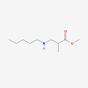 molecular formula C10H21NO2 B6352629 Methyl 2-methyl-3-(pentylamino)propanoate CAS No. 40870-85-7