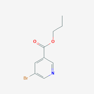 molecular formula C9H10BrNO2 B6352674 5-溴烟酸丙酯 CAS No. 1033692-96-4