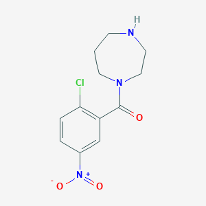 molecular formula C12H14ClN3O3 B6352681 1-(2-Chloro-5-nitrobenzoyl)-1,4-diazepane CAS No. 1156199-38-0