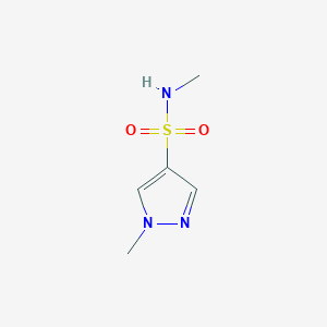 molecular formula C5H9N3O2S B6352705 1-Methyl-1H-pyrazole-4-sulfonic acid methylamide, 95% CAS No. 1152896-45-1
