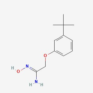 molecular formula C12H18N2O2 B6352711 2-(3-tert-Butyl-phenoxy)-N-hydroxy-acetamidine CAS No. 1099047-33-2