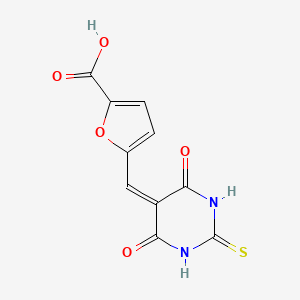 molecular formula C10H6N2O5S B6352791 5-(4,6-Dioxo-2-thioxo-tetrahydro-pyrimidin-5-ylidenemethyl)-furan-2-carboxylic acid CAS No. 1385696-12-7