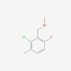 molecular formula C9H10ClFO B6352825 2-Chloro-4-fluoro-3-(methoxymethyl)-1-methylbenzene CAS No. 2379321-88-5