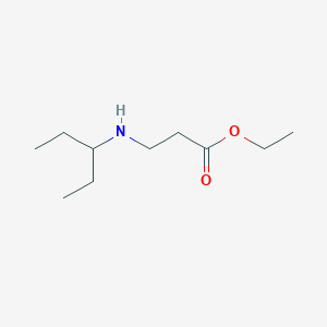 molecular formula C10H21NO2 B6352837 Ethyl 3-[(pentan-3-yl)amino]propanoate CAS No. 856243-71-5
