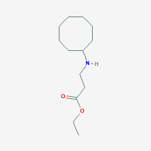 molecular formula C13H25NO2 B6352842 Ethyl 3-(cyclooctylamino)propanoate CAS No. 31540-38-2