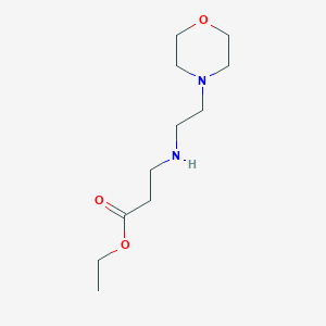 molecular formula C11H22N2O3 B6352850 Ethyl 3-{[2-(morpholin-4-yl)ethyl]amino}propanoate CAS No. 31540-43-9
