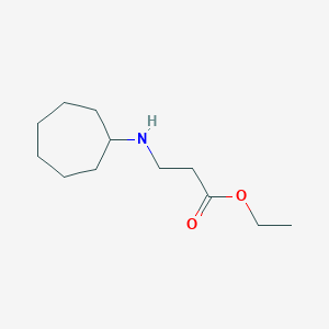 molecular formula C12H23NO2 B6352856 3-(环庚基氨基)丙酸乙酯 CAS No. 1099649-61-2