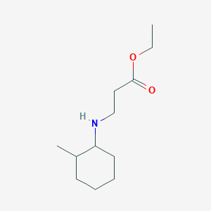 molecular formula C12H23NO2 B6352861 Ethyl 3-[(2-methylcyclohexyl)amino]propanoate CAS No. 1099610-35-1