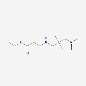molecular formula C12H26N2O2 B6352863 Ethyl 3-{[3-(dimethylamino)-2,2-dimethylpropyl]amino}propanoate CAS No. 1099610-32-8