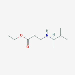 molecular formula C10H21NO2 B6352876 Ethyl 3-[(3-methylbutan-2-yl)amino]propanoate CAS No. 1099610-39-5