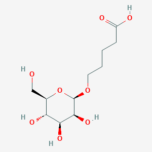 molecular formula C11H20O8 B6352896 5-(beta-D-Mannopyranosyl-oxy)pentanoic acid CAS No. 1858223-98-9