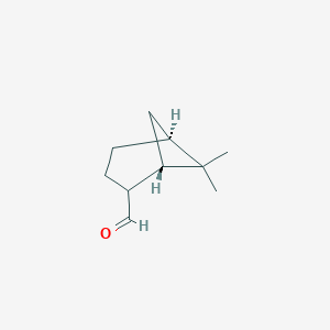 molecular formula C10H16O B063529 (1S,5S)-6,6-Dimethylbicyclo[3.1.1]heptane-2-carbaldehyde CAS No. 185453-93-4