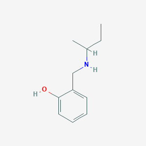 molecular formula C11H17NO B6352936 2-{[(Butan-2-yl)amino]methyl}phenol CAS No. 135609-66-4