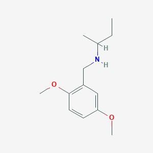 molecular formula C13H21NO2 B6352971 (Butan-2-yl)[(2,5-dimethoxyphenyl)methyl]amine CAS No. 1019605-78-7