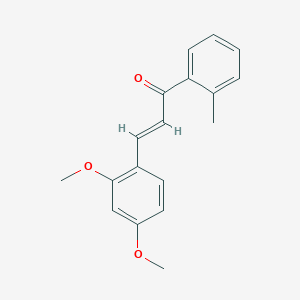 molecular formula C18H18O3 B6352975 (2E)-3-(2,4-Dimethoxyphenyl)-1-(2-methylphenyl)prop-2-en-1-one CAS No. 1354941-79-9