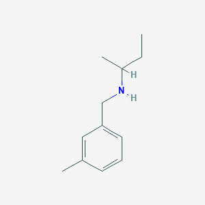 molecular formula C12H19N B6352980 （丁-2-基）[(3-甲苯基)甲基]胺 CAS No. 1019599-56-4