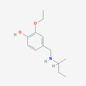 molecular formula C13H21NO2 B6352992 4-{[(Butan-2-yl)amino]methyl}-2-ethoxyphenol CAS No. 1019500-22-1